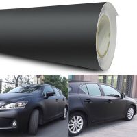 New 12x60 Matte Black Vinyl Film Wrap Car Diy Sticker Vehicle Decal 3d For Automotive Goods Car Stickers Auto Accessories Tools Bumper Stickers Decals