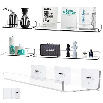 【CW】 Shelf Wall Hanging Board Punch Toilet Storage Rack Plexiglass 3mm Thickened Sticker