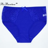 【cw】 1 Piece Big Size Ladies  39; Panties 3XL 4XL 5XL Briefs Cotton Breathable Woman Lingeries