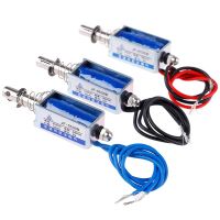 【Online】 cableR แม่เหล็กวาวโซลินอยด์ขนาดเล็กแบบกดดึง DC 6V 12V 24V DC สำหรับน้ำแก๊สวาล์วอากาศไฟฟ้ากรอบเปิด