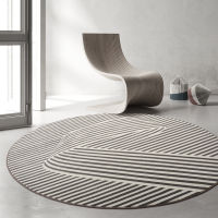 120cm Round Game Mat Baby Crawling Mat Modern Minimalist Round Carpet Bedroom Living Room Blanket Geometric Line Round Mat Decor