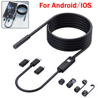 8มม. HD Endoscope Mini กล้อง3-In-1 Type-Cmicrolightning Borescope IP67กันน้ำ8 LED รถตรวจสอบสำหรับ IOS Andriod ศัพท์