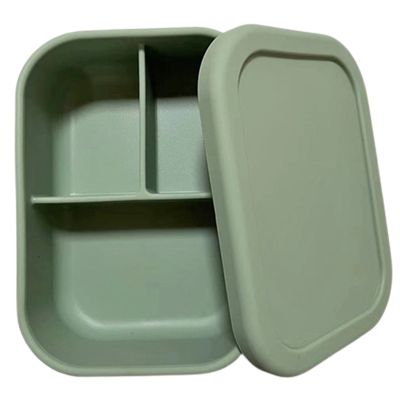 with Lid Silicone Lunch Box Fresh-Keeping Box Bento Fruit Salad Fresh-Keeping Bowl Portable Sealed Silicone Lunch Box