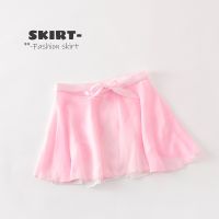 [COD] new childrens ballet dance gauze female half-length girls lace-up exercise clothes manufacturers send one shipment