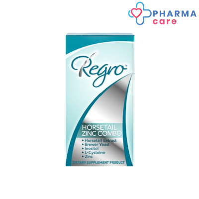 Regro Horsetail Zinc Combo เพิ่ม zinc  (บรรจุกล่องละ 56 tablets) รีโกร ฮอร์สเทล ซิงค์ คอมโบ [pharmacare]