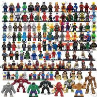 50ชิ้นชุดซูเปอร์ฮีโร่การ์ตูนมหัศจรรย์เวนเจอร์สนินจาไปเลโก้ Minecraft Minifigures อาคารบล็อก Minifigures ตัวเลข