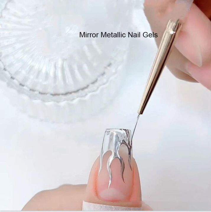 yp-1jar-mirror-metallic-gel-uv-painting-lines-french-nails-lacquer
