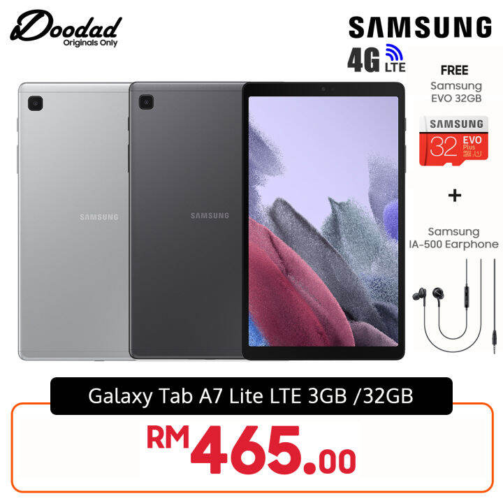 Samsung Galaxy Tab A7 Lite LTE 3GB/32GB SMT225 Android Tablet With