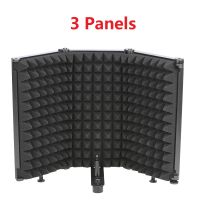 LO-PS6869 35 Panels Broadcast Studio Adjustable Angle Foldable Noise Reduction Sound Absorbing Microphone Wind Screen Shield