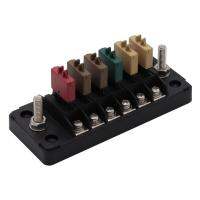 6 Channels 12 Positions Fuse Box 12V 24V Max DC 32V Trailer Auto Fuse Box ATC Block Holder