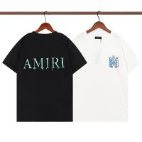 Amr- เสื้อยืดแขนสั้นลําลอง ทรงหลวม แฟชั่นสําหรับผู้ชาย และผู้หญิง