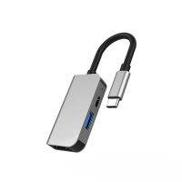 ฮับยูเอสบีที่มีสไตล์ฮับ C สำหรับ USB หลากหลาย3.0หัวแปลงสัญญาณ HDMI 87วัตต์อแดปเตอร์ชาร์จแบตเตอรี่ความเร็วสูงสำหรับ MacBook Pro Type C 3.0 Splitter 3พอร์ต USB C HUB