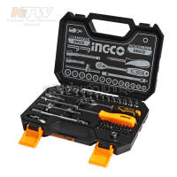 INGCO ชุดลูกบล็อค 1/4 นิ้ว 45 ชิ้น รุ่น HKTS14451 (45Pcs 1/4” Socket Set) ชุดบ๊อกซ์ ชุดบล็อค ประแจบล๊อก BT POWERTOOLS