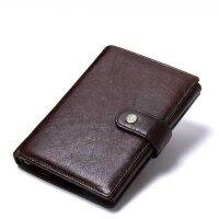 ZZOOI Top Quality Genuine Cow Leather Wallet Men Hasp Design Short Purse With Passport Photo Holder For Male Clutch Wallets WB78