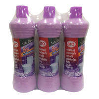 เอโร่ น้ำยาล้างห้องน้ำ สูตรเข้มข้น สีม่วง/สีชมพู 1000 มล. x 3 ขวด Ero Concentrated Bathroom Cleaner Purple/Pink 1000 ml x 3 bottles