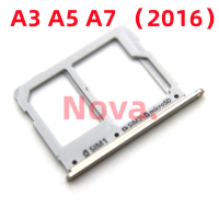 Dual SIM Micro SD Card Tray For Samsung Galaxy A3 A5 A7 2016 Cellphone Replacement Part