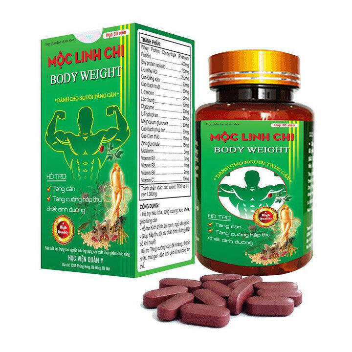 HCM]Tăng Cân Mộc linh chi Học viện quân y - hộp 30 viên | Lazada.vn
