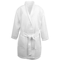 Kids Cotton Bathrobe Waffle Kimono Spa Party Robe Childrens Ho Bathrobe with Pockets 4 Colors Size S-XL