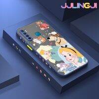 Jlingji เคสสำหรับ Infinix S5 S5ไลท์ X652การ์ตูนสโนว์ไวท์บางๆขอบสี่เหลี่ยมด้านข้างดีไซน์ใหม่กันกระแทกมีน้ำค้างแข็งโปร่งใสแข็งเคสมือถือป้องกันกล้องคลุมทั้งหมด Softcase