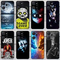 Casing Honor X7a RKY-LX2 Case Soft Silicone TPU Skull Animal Phone Cover