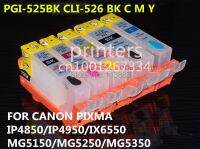 ดีลประจำวัน PGI-525 CLI 526หมึกเติมได้สำหรับ PIXMA IP4850 IX6550 IP4950 MG5150 MG5250 MG5350 MX885เครื่องพิมพ์ MX895