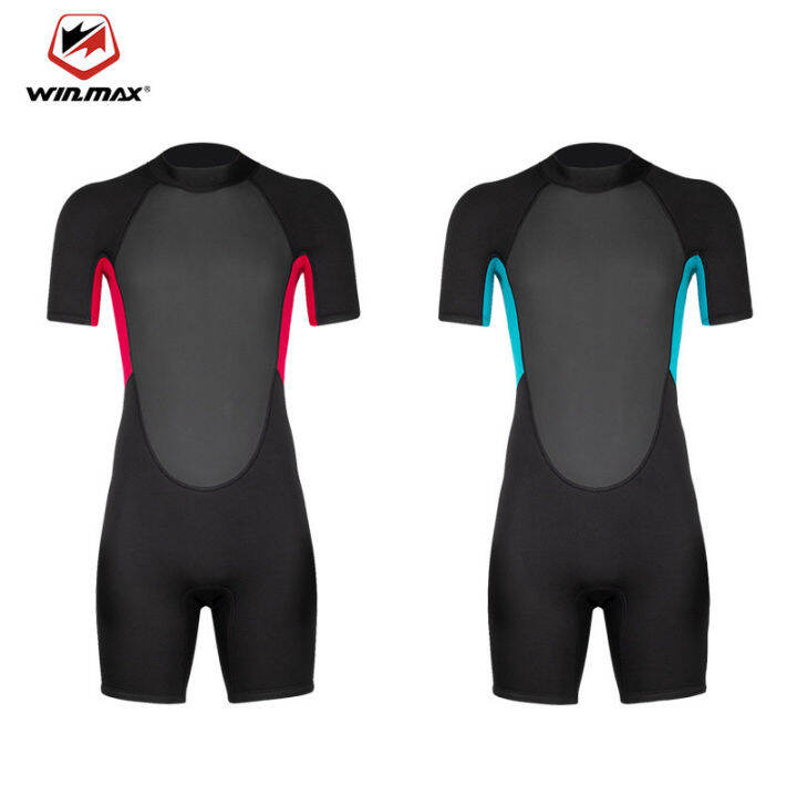 Winmax เด็ก Neoprene Wetsuit 3 มม. ชุดว่ายน้ำสำหรับเด็กเยาวชนหนาท่องชุด