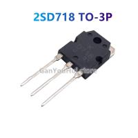 10Pcs 2SD718 TO-3P D718 NPN เสียงทรานซิสเตอร์ใหม่เดิม