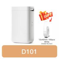 NiiMbot D101เครื่องพิมพ์ฉลากแบบพกพาไร้สายการเชื่อมต่อความร้อนเทปกระดาษสำหรับศัพท์แท็บเล็ตใช้งานง่ายโฮมออฟฟิศ