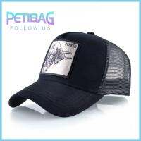 PETIBAG ผ้าคอตตอน หมวกแก๊ปเบสบอล ระบายอากาศได้ระบายอากาศ 8สี หมวกปะปักลายกระทิง อุปกรณ์เสริมเสริม หมวกตะข่าย สี่ฤดู