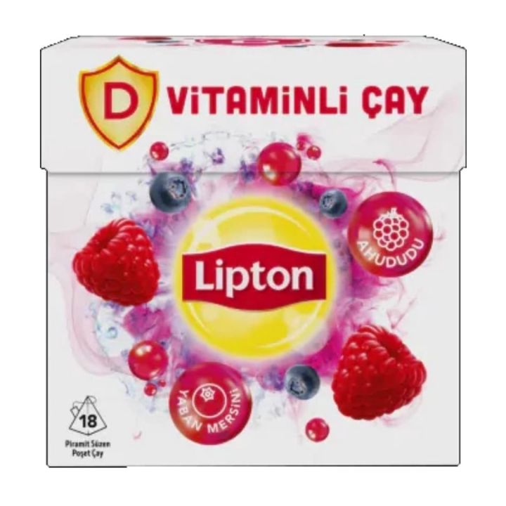 Turkish Foods🔹 ชา ชาสมุนไพร Lipton ชาวิตามิน ขนาดบรรจุ 15 ซอง  ชาวิตามิน D