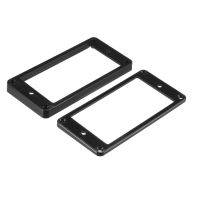 【In Stock】 QQAZ MALL Uxcell Humbucker Pickup Ring Pickup Mounting Frame Flat Bottom Pickup Black 2Set