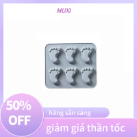 ?【HOT SALE】MUXI แม่พิมพ์ซิลิโคนรูปเท้าเด็กทารก1ชิ้นแม่พิมพ์ช็อคโกแลตแบบทำมือเครื่องมือตกแต่งเค้กคุกกี้ลูกกวาดทำความสะอาดง่ายอุปกรณ์อบขนมในครัว