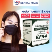 Khau trang KF94 set 10 chiếc Dental Mask 4 lớp kháng khuẩn, bảo vệ làn da