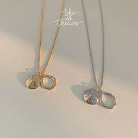 She with Cheewa | silver925 | double circle necklace สร้อยคอเงินแท้ มินิมอล ห้อยจี้ 2 ชั้น สามารถจัดให้ซ้อนกัน หรือแยกกันก็ได้น้า น่ารักทั้ง 2 แบบ