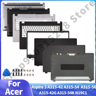 ใหม่สำหรับ Acer Fo Aspire 3 A315-42 A315-54 A315-42G A315-56 N19C1ฝาหลัง/ฝา/บานพับ/ที่วางฝ่ามือ/J76เคสด้านล่าง
