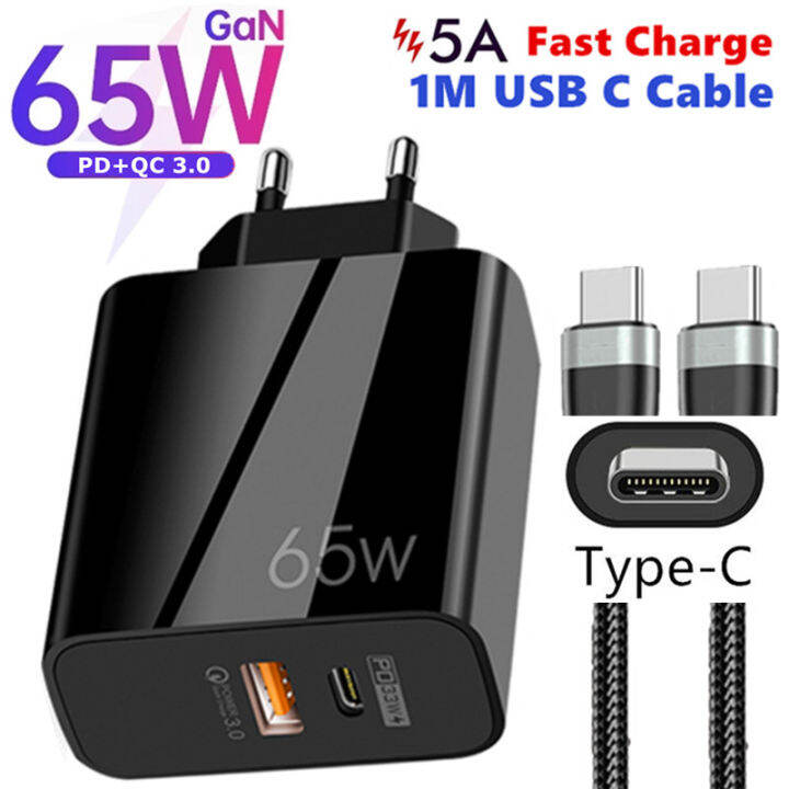 ซุปเปอร์ชาร์จ-usb-type-c-เคเบิ้ล-qc3-0-65วัตต์-pd-ชาร์จอย่างรวดเร็วสำหรับ-samsung-xiaomi-หัวเว่ยสากลชาร์จอย่างรวดเร็ว