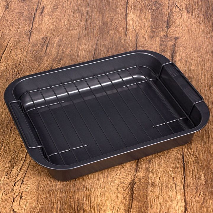 rectangular-baking-tray-with-cooling-rack-carbon-steel-non-stick-cakes-bread-pizza-cookies-pans