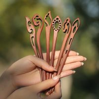 【YF】卐❉✼  Sandalwood Hairpins Hair Sticks Chopstick Shaped Pins Stlye Jewelry Accessories