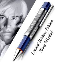 Limited Edition Writers Andy Warhol Monte Ballpoint Pen Unique Metal Relief Barrel High Quality Office Writing Ball Pens MB Pens