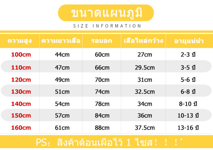 เสื้อผ้าเด็กแฟนชั่น-เสื้อยืดแขนสั้นเด็กหญิงและเสื้อยืดแขนสั้นเด็กชาย-ลายการ์ตูนน่ารัก-ผ้านุ่มใส่สบายมี7สีให้เลือก-h194