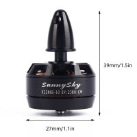 ของเล่นบังคับวิทยุอิเล็กทรอนิกส์และรีโมตควบคุมโดยเครื่องบิน2380KV X2206S FPV Sunnysky รุ่นดั้งเดิมสำหรับ X2206 1ชิ้น