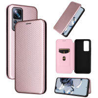 Xiaomi 12T / Xiaomi 12T Pro Case, EABUY Carbon Fiber Magnetic Closure with Card Slot Flip Case Cover for Xiaomi 12T / Xiaomi 12T Pro