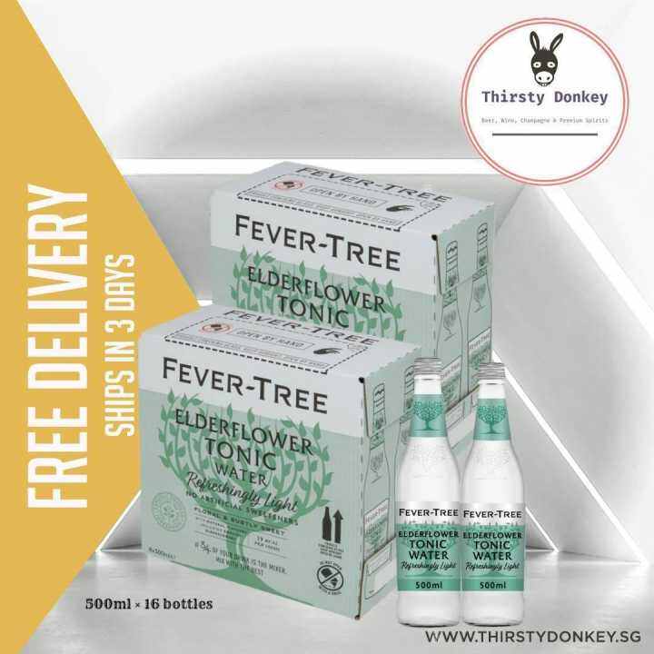 Fever Tree Refreshingly Light Elderflower Tonic (500ml x 8 bottles