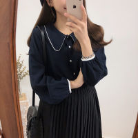 S-XL oversize Shirt Spring femme Casual blue Tops Women Long sleeve Velvet Cotton Girls Blouse New Women Blouses femme