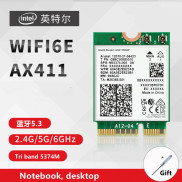 Mô-đun Card Mạng Không Dây Intel AX411 Card Mạng Gigabit Wifi6E Bluetooth