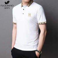 Mens T-shirt 2021 Summer New Polo Shirt Fashion All-match Lapel Pullover Top Embroidery Base T-shirt