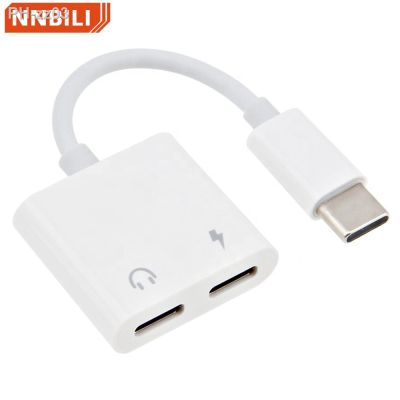 2 in 1 Type C To 3.5mm Type C OTG Adapter For Samsung Xiaomi Redmi POCO Huawei Realme OPPO 3.5mm Wired Earphone Converter