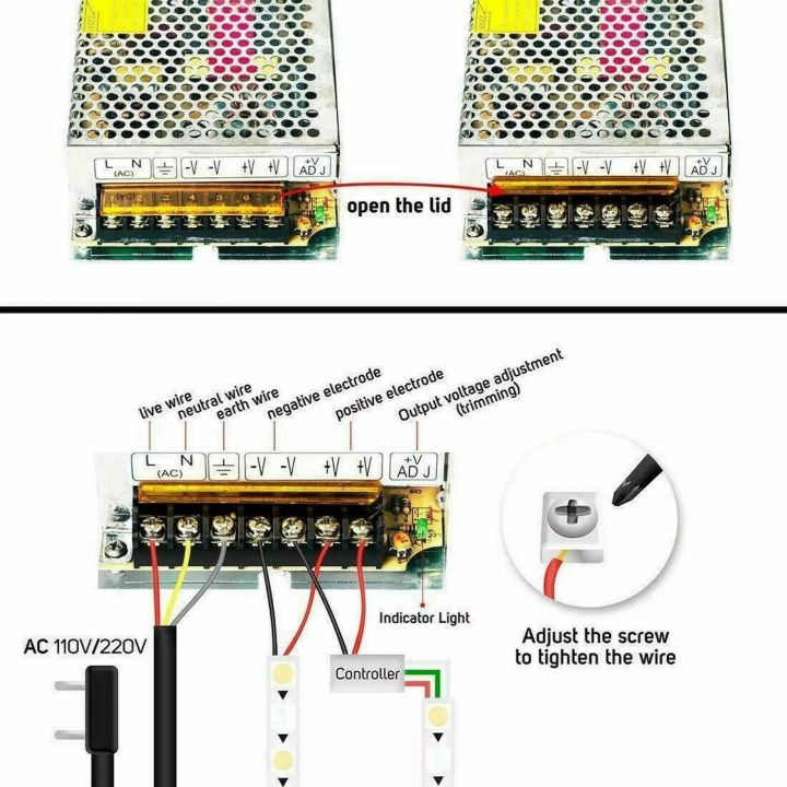 สวิทชิ่ง-หม้อแปลงไฟฟ้า-switching-power-supply-สวิทชิ่ง-เพาวเวอร์-ซัพพลาย12v-33a-400w-watt-สำหรับกล้องวงจรปิด-และไฟ-led-ไม่ต้องใช้-อแดปเตอร์