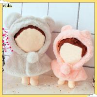 VJDA 15cm 20cm มินิ ตุ๊กตาสัตว์นุ่มๆ เสื้อผ้าของเล่น ไอดอลเกาหลี เสื้อผ้าตุ๊กตาผ้ากำมะหยี่ เสื้อคลุมมีฮู้ด ชุดเสื้อผ้าตุ๊กตา เสื้อผ้าตุ๊กตา