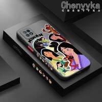 เคส Chenyyka สำหรับ OPPO A72 5G A73 5G A53 5G เคสลายการ์ตูนเคสแฟชั่นบางฝ้าเคสแข็งกันแรงกระแทกซิลิโคนลายขอบสี่เหลี่ยมคลุมทั้งหมดป้องกันเลนส์กล้องเคสนิ่ม